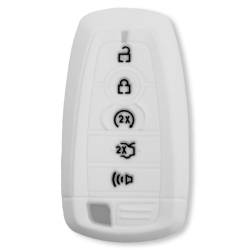 Recon - Recon 264002FD2WH Silicone Key Fob Cover White 18-25 F150/Super Duty - Image 1