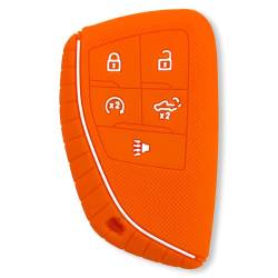 Recon - Recon 264002GM2OR Silicone Key Fob Cover Orange 22-25 Silverado/Sierra - Image 1