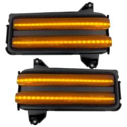 Recon - Recon 264253BKAM LED Side Mirror Lenses Smoked/Amber Silverado/Sierra HD - Image 2