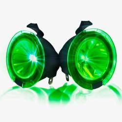 Recon - Recon 264242GR LED Side Mirror Puddle Light Kit-Green 09-14 Ford F150/Raptor - Image 2