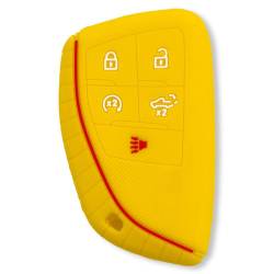 Recon - Recon 264002GM2YL Silicone Key Fob Cover Yellow 22-25 Silverado/Sierra - Image 1