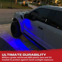 Recon - Recon 264243BL LED Side Mirror Puddle Light Kit-Blue F150/Super Duty/Bronco - Image 4