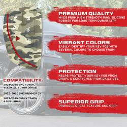 Recon - Recon 264002GM3GC Silicone Key Fob Cover Green CamoTahoe/Suburban/Yukon/XL - Image 2