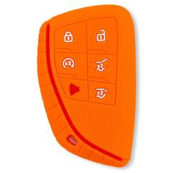 Recon - Recon 264002GM3OR Silicone Key Fob Cover Orange 21-25 Tahoe/Suburban/Yukon/XL - Image 1