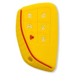 Recon - Recon 264002GM3YL Silicone Key Fob Cover Yellow 21-25 Tahoe/Suburban/Yukon/XL - Image 1
