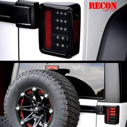 Recon - Recon 264127BK LED Third Brake Light Smoked/Red for 07-18 Wrangler JK - Image 3
