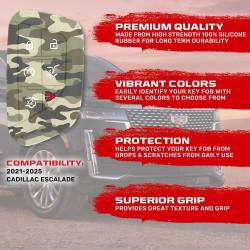 Recon - Recon 264002GM4GC Silicone Key Fob Cover Green Camo 21-25 Escalade - Image 2