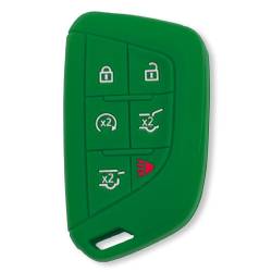 Recon - Recon 264002GM4GR Silicone Key Fob Cover Green 21-25 Escalade - Image 1