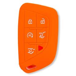 Recon - Recon 264002GM4OR Silicone Key Fob Cover Orange 21-25 Escalade - Image 1