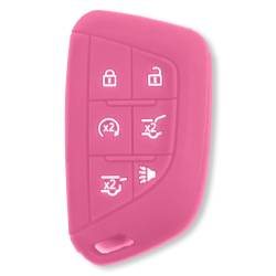 Recon - Recon 264002GM4PK Silicone Key Fob Cover Pink 21-25 Escalade - Image 1