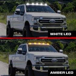 Recon - Recon 264343BKS LED Cab Roof Light Kit Smoked/White/Amber 17-22 Super Duty - Image 4
