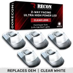 Recon - Recon 264343CLHPWH LED Cab Roof Light Kit Clear/White 17-22 Super Duty - Image 1