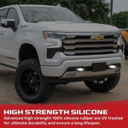 Recon - Recon 264004CHLDLEDWH Silicone Tow Hook Covers w/LED White 19-24 Silverado 1500 - Image 4