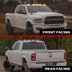 Recon - Recon 264345BKHPAM LED Cab Roof Light Kit Smoked/Amber for 19-23 Ram HD - Image 3