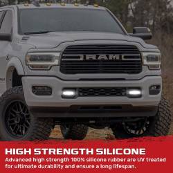 Recon - Recon 264004DGHDLEDWH Silicone Tow Hook Covers w/LED White for 21-24 Ram HD - Image 4