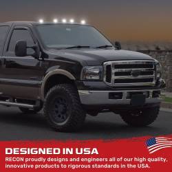 Recon - Recon 264143BKHPWH LED Cab Roof Light Kit Smoked/White 99-16 Super Duty - Image 4