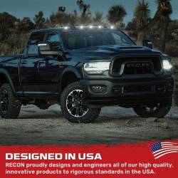 Recon - Recon 264146BKHPWH LED Cab Roof Light Kit Smoked/White for 03-18 Ram HD - Image 4