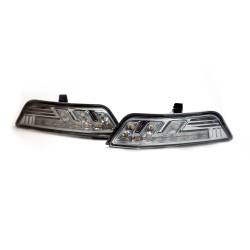 Recon - Recon 264147CL LED Turn Signal Lenses Clear/White/Amber 15-17 Ford Mustang - Image 1