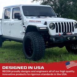 Recon - Recon 264148LEDBK LED Turn Signal Lenses Smoked/White/Amber for Wrangler JL - Image 3