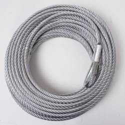 Rugged Ridge - Rugged Ridge 15103.02 Steel Winch Cable 23/64" x 94 Feet - Image 1