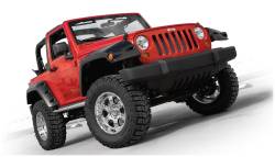 Bushwacker - Bushwacker Max Pocket Style Front Fender Flares Black for Jeep JK 10045-02 - Image 3