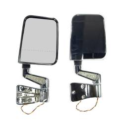 Rugged Ridge 11016.02 Door Mirror Kit LED Signal Dual Focus Chrome