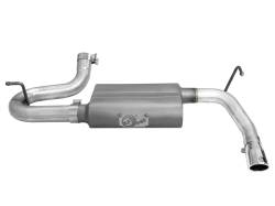 aFe Power - aFe 49-08047-P 2.5" Axle-Back Aluminized Exhaust Kit for 07-18 Jeep Wrangler JK - Image 2