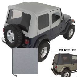 Rugged Ridge 13722.09 XHD Soft Top Charcoal Tinted Window for Jeep Wrangler