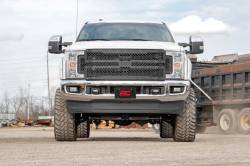 Rough Country Suspension Systems - Rough Country 70213 Front Mesh Grille Insert Black for 17-19 Ford Super Duty - Image 6
