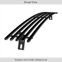 APS - APS Stainless Billet Bumper Grille Black 97-98 F150/Expedition GR06HEJ38J - Image 2