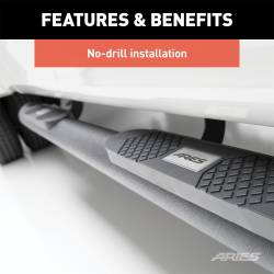 ARIES - ARIES AL239042 Aries Big Step 4" Round Side Bar for 04-19 Titan Titan XD - Image 3