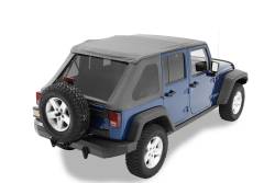Bestop - Bestop 56823-35 Trektop NX Soft Top Black Diamond for 07-18 Jeep Wrangler JK 4DR - Image 1