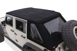 Bushwacker - Bushwacker Trail Armor Fastback Soft Top Black Twill for Wrangler JK 4DR 14925 - Image 2