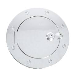Rugged Ridge 11425.04 Locking Gas Cap Door Chrome for Jeep Wrangler