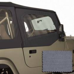 Rugged Ridge - Rugged Ridge 13713.09 Upper Soft Door Kit Gray for Jeep Wrangler - Image 1