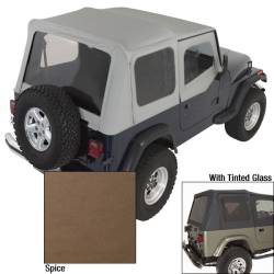 Rugged Ridge 13722.37 XHD Soft Top Spice Tinted Windows for Jeep Wrangler