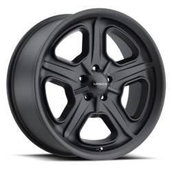Vision Wheels 147-7861SB0 Daytona 17x8 5x4.75 0mm Black Matte