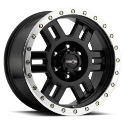 Vision Wheels 398-7881GBML0 398 Manx 17x8.5 8x6.5 0mm Black/Machined