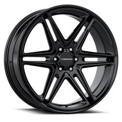 Vision Wheels 476-22984GB15 476 Wedge 22x9.5 6x5.5 15mm Black Gloss