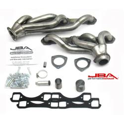 JBA Headers 1830S-6 1.625" Shorty Stainless Headers-Raw GM SBC