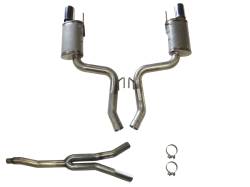 JBA Headers Split Rear 3" Cat-Back Exhaust System 15-20 Mustang 30-2648