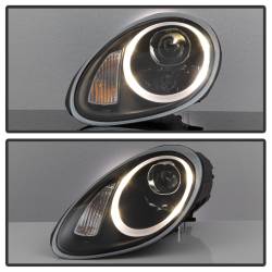 Spyder Auto - Spyder Auto DRL Projector Headlights Black/Clear 06-08 Cayman/Boxster 5083210 - Image 3