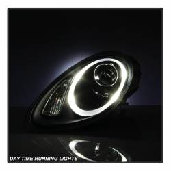 Spyder Auto - Spyder Auto DRL Projector Headlights Black/Clear 06-08 Cayman/Boxster 5083210 - Image 7