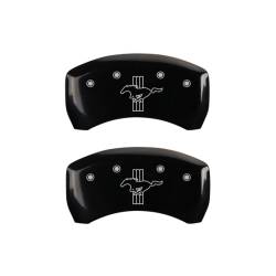 MGP Caliper Covers - MGP Caliper Covers 10010RMB2BK Rear Gloss Black for 05-14 Ford Mustang Boss 302 - Image 1