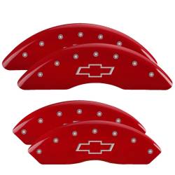 MGP Caliper Covers 14008SBOWRD Front/Rear Red for 09-17 Chevy Express 2500/3500
