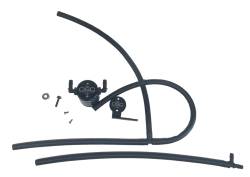 J&L Oil Separator 3.0 Passenger Side Mounted Oil Separator Black 3103P-B