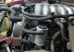 J&L Oil Separator Co - J&L Oil Separator 3.0 Driver Side Mounted Oil Separator Silver 3101D-C - Image 2