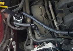 J&L Oil Separator Co - J&L Oil Separator 3.0 Passenger Side Mounted Oil Separator Silver 3017P-C - Image 1