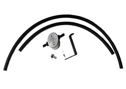 J&L Oil Separator 3.0 Driver Side Mounted Oil Separator Silver 3110D-C