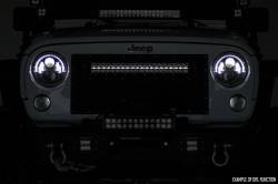 Rough Country Suspension Systems - Rough Country 70199DRL Front Mesh Grille Insert w/LED Black for 13-18 Ram 1500 - Image 4